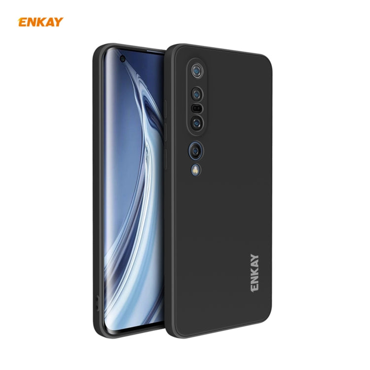 Per Xiaomi Mi 10 Pro 5G Hat-Prince ENKAY ENK-PC076 Custodia protettiva antiurto in silicone liquido con bordo dritto, For Xiaomi Mi 10 Pro 5G
