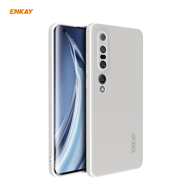 Per Xiaomi Mi 10 Pro 5G Hat-Prince ENKAY ENK-PC076 Custodia protettiva antiurto in silicone liquido con bordo dritto, For Xiaomi Mi 10 Pro 5G