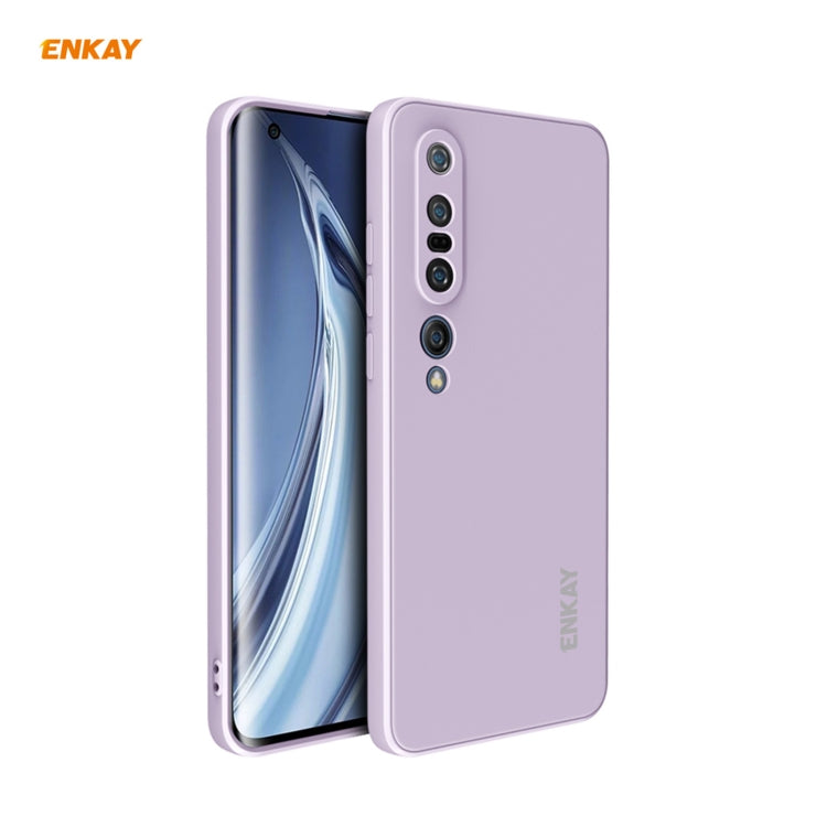 Per Xiaomi Mi 10 Pro 5G Hat-Prince ENKAY ENK-PC076 Custodia protettiva antiurto in silicone liquido con bordo dritto, For Xiaomi Mi 10 Pro 5G