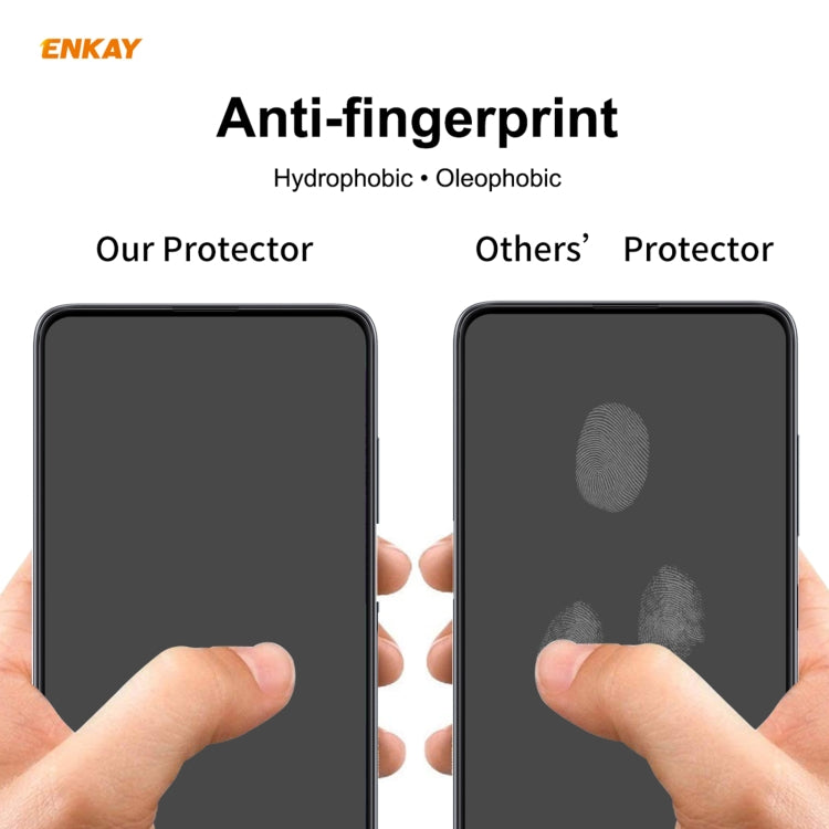 ENKAY Hat-Prince Full Glue 0.26mm 9H 2.5D Pellicola a copertura totale in vetro temperato, For LG K42 / K52 / K62, For Huawei P Smart 2021, For Nokia 3.4, For Motorola Moto G 5G(1 PC)
