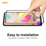 ENKAY Hat-Prince Full Glue 0.26mm 9H 2.5D Pellicola a copertura totale in vetro temperato, For LG K42 / K52 / K62, For Huawei P Smart 2021, For Nokia 3.4, For Motorola Moto G 5G(1 PC)