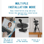Webcam 2K HD 1080P con microfono e treppiede
