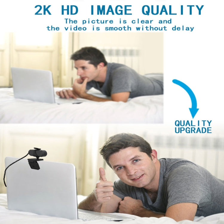 Webcam 2K HD 1080P con microfono e treppiede