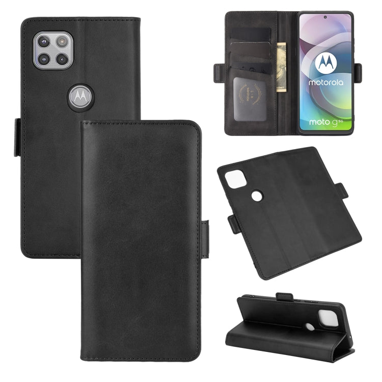 Per Motorola Moto G 5G Custodia in pelle a vibrazione orizzontale con fibbia magnetica a doppio lato con supporto, slot per schede e portafoglio, For Motorola Moto G 5G