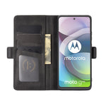 Per Motorola Moto G 5G Custodia in pelle a vibrazione orizzontale con fibbia magnetica a doppio lato con supporto, slot per schede e portafoglio, For Motorola Moto G 5G