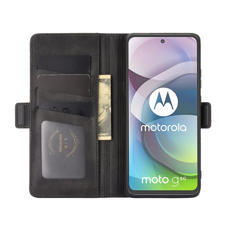 Per Motorola Moto G 5G Custodia in pelle a vibrazione orizzontale con fibbia magnetica a doppio lato con supporto, slot per schede e portafoglio, For Motorola Moto G 5G