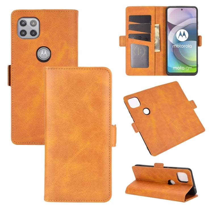 Per Motorola Moto G 5G Custodia in pelle a vibrazione orizzontale con fibbia magnetica a doppio lato con supporto, slot per schede e portafoglio, For Motorola Moto G 5G
