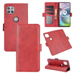 Per Motorola Moto G 5G Custodia in pelle a vibrazione orizzontale con fibbia magnetica a doppio lato con supporto, slot per schede e portafoglio, For Motorola Moto G 5G