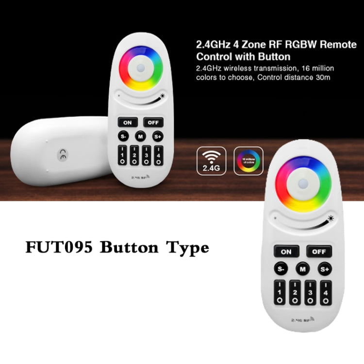Telecomando wireless RGBW 4 zone 2.4G FUT095 FUT096