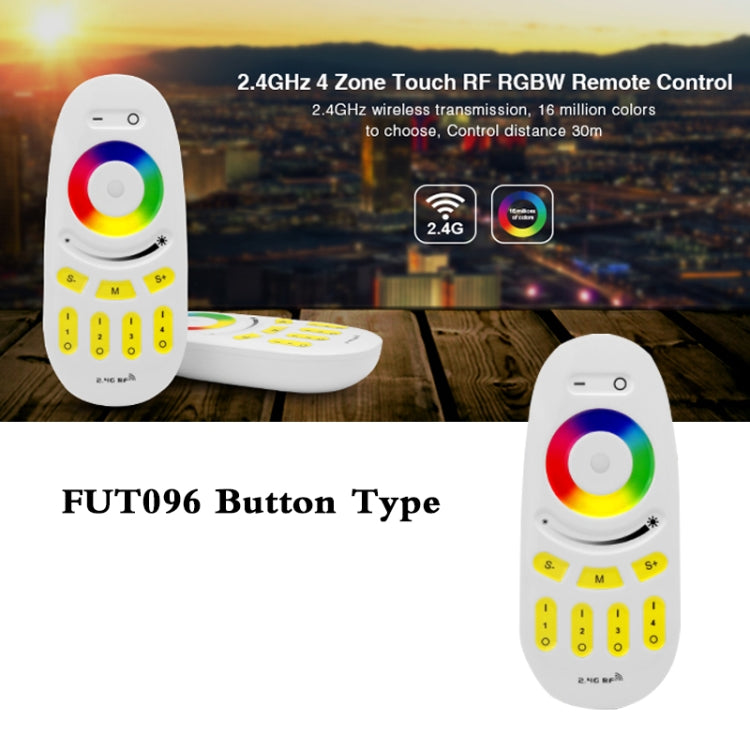 Telecomando wireless RGBW 4 zone 2.4G FUT095 FUT096