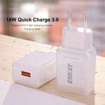 Adattatore USB QC 3.0 18W con presa europea
