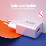 Adattatore USB QC 3.0 18W con presa europea