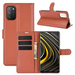 Per Xiaomi Poco M3 Litchi Texture Custodia protettiva a vibrazione orizzontale con supporto e slot per schede e portafoglio, For Xiaomi Poco M3