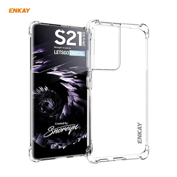 Custodia antiurto trasparente in TPU per Samsung Galaxy S21 Ultra