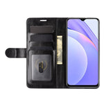 Per Xiaomi Redmi Note 9 4G R64 Texture Custodia protettiva a vibrazione orizzontale singola con supporto e slot per schede e portafogli e cornice per foto, For Xiaomi Redmi Note 9 4G