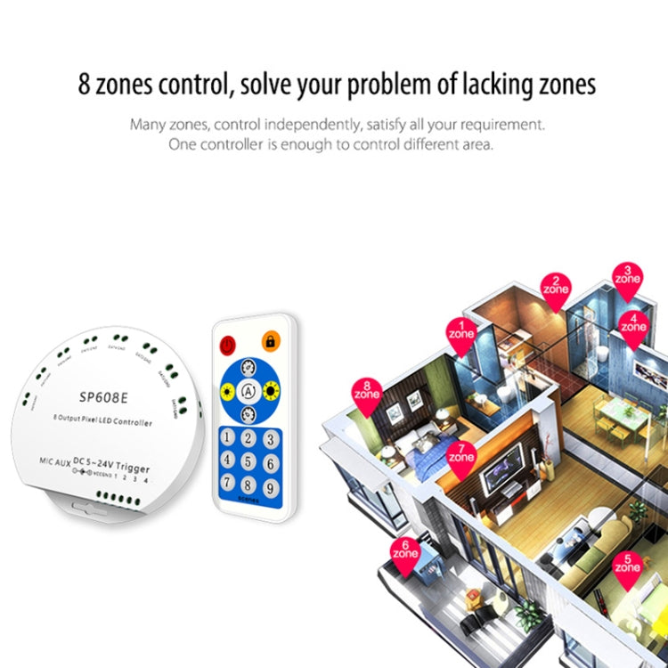 Controller LED Bluetooth SP608E per strisce WS2812B WS2811