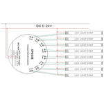 Controller LED Bluetooth SP608E per strisce WS2812B WS2811