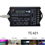 Controller temporale LED RGB 5 canali WiFi 20A DC 12-24V