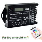 Controller temporale LED RGB 5 canali WiFi 20A DC 12-24V