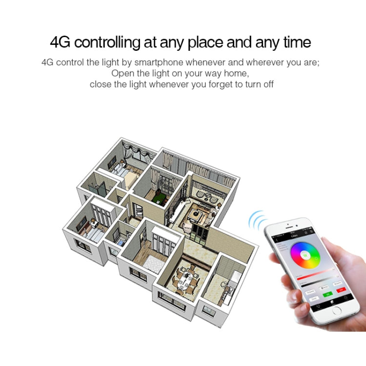 Lampadina LED FUT012 E27 9W RGB+CCT WiFi