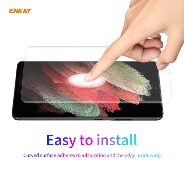 10 PZ Per Samsung Galaxy S21 Ultra 5G ENKAY Hat-Prince 3D Full Screen PET curvo piegatura a caldo HD protezione dello schermo pellicola morbida, For Samsung Galaxy S21 Ultra 5G