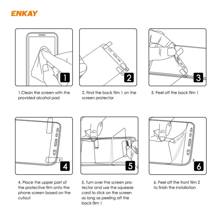 2 PZ ENKAY Hat-Prince 0.1mm 3D Full Screen Protector Pellicola idrogel a prova di esplosione, For Samsung Galaxy S21 5G, For Samsung Galaxy S21+ 5G, For Samsung Galaxy S21 Ultra 5G