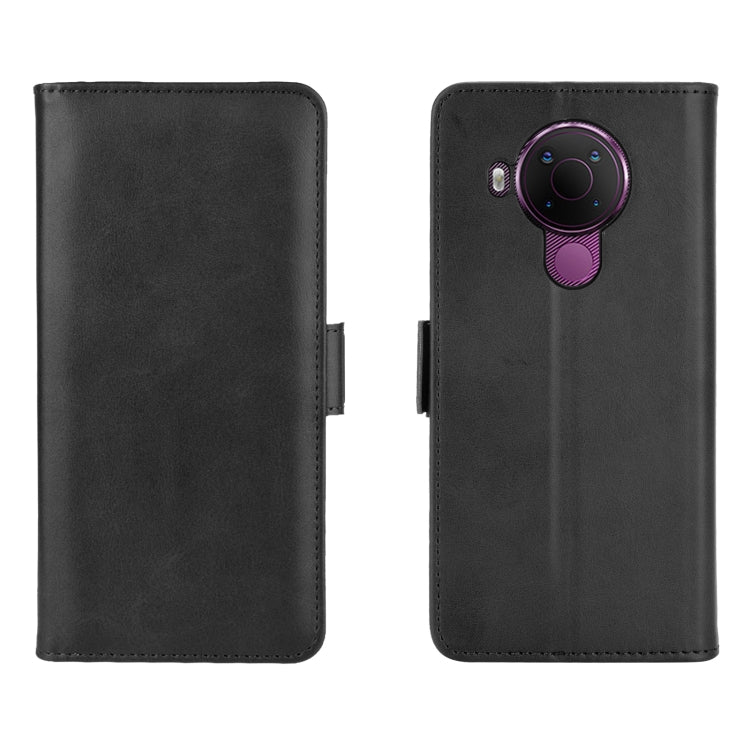 Per Nokia 5.4 Custodia in pelle a vibrazione orizzontale con fibbia magnetica a doppio lato con supporto, slot per schede e portafoglio, For Nokia 5.4