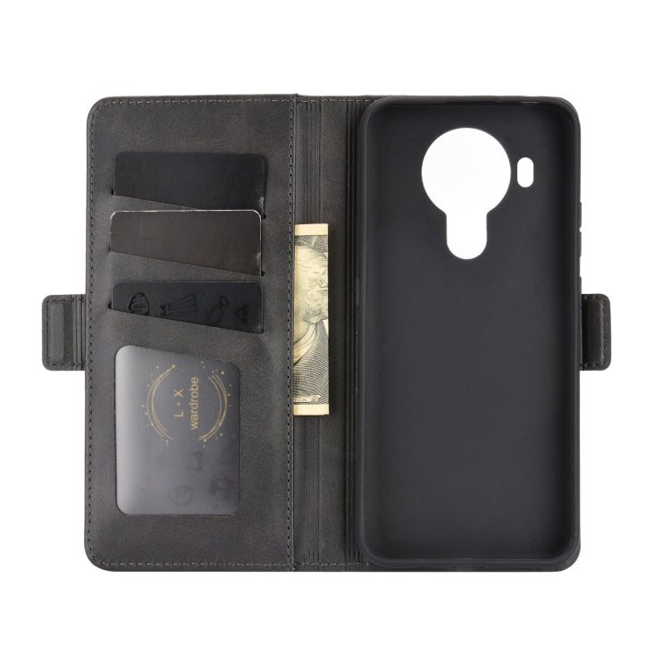Per Nokia 5.4 Custodia in pelle a vibrazione orizzontale con fibbia magnetica a doppio lato con supporto, slot per schede e portafoglio, For Nokia 5.4