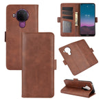 Per Nokia 5.4 Custodia in pelle a vibrazione orizzontale con fibbia magnetica a doppio lato con supporto, slot per schede e portafoglio, For Nokia 5.4