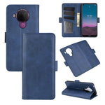 Per Nokia 5.4 Custodia in pelle a vibrazione orizzontale con fibbia magnetica a doppio lato con supporto, slot per schede e portafoglio, For Nokia 5.4