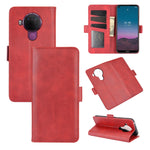 Per Nokia 5.4 Custodia in pelle a vibrazione orizzontale con fibbia magnetica a doppio lato con supporto, slot per schede e portafoglio, For Nokia 5.4
