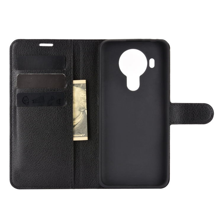 Per Nokia 5.4 Litchi Texture Custodia protettiva a vibrazione orizzontale con supporto, slot per schede e portafoglio, For Nokia 5.4