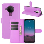 Per Nokia 5.4 Litchi Texture Custodia protettiva a vibrazione orizzontale con supporto, slot per schede e portafoglio, For Nokia 5.4