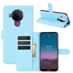 Per Nokia 5.4 Litchi Texture Custodia protettiva a vibrazione orizzontale con supporto, slot per schede e portafoglio, For Nokia 5.4