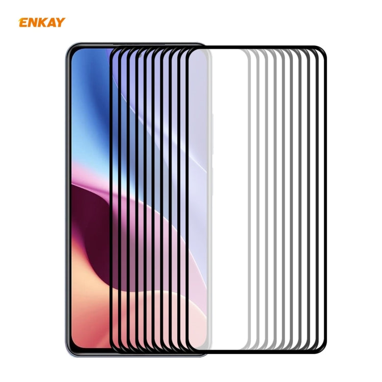 Pellicola vetro temperato 9H per Samsung Galaxy F62 10 pz