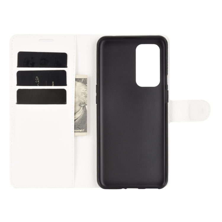 Per OnePlus 9 Litchi Texture Custodia protettiva a vibrazione orizzontale con supporto, slot per schede e portafoglio, For OnePlus 9