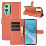 Per OnePlus 9 Litchi Texture Custodia protettiva a vibrazione orizzontale con supporto, slot per schede e portafoglio, For OnePlus 9
