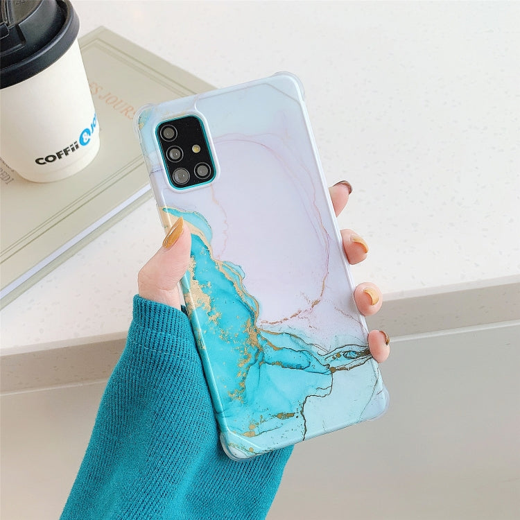 Cover posteriore in TPU marmo dorato per Samsung Galaxy S20 FE
