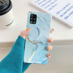 Cover posteriore in TPU marmo dorato per Samsung Galaxy S20 FE