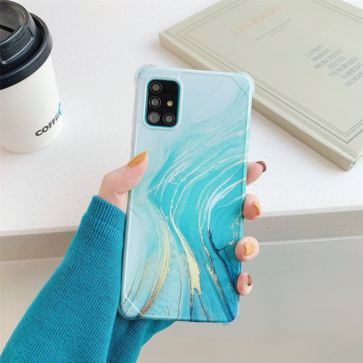Cover posteriore in TPU marmo dorato per Samsung Galaxy S20 FE