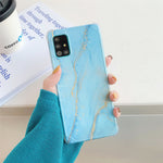 Cover posteriore in TPU marmo dorato per Samsung Galaxy S20 FE