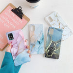 Cover posteriore in TPU marmo dorato per Samsung Galaxy S20 FE
