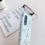 Cover posteriore in TPU marmo dorato per Samsung Galaxy S20 FE