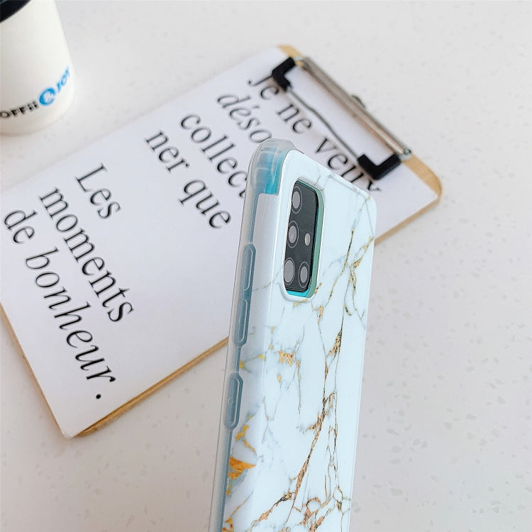 Cover posteriore in TPU marmo dorato per Samsung Galaxy S20 FE