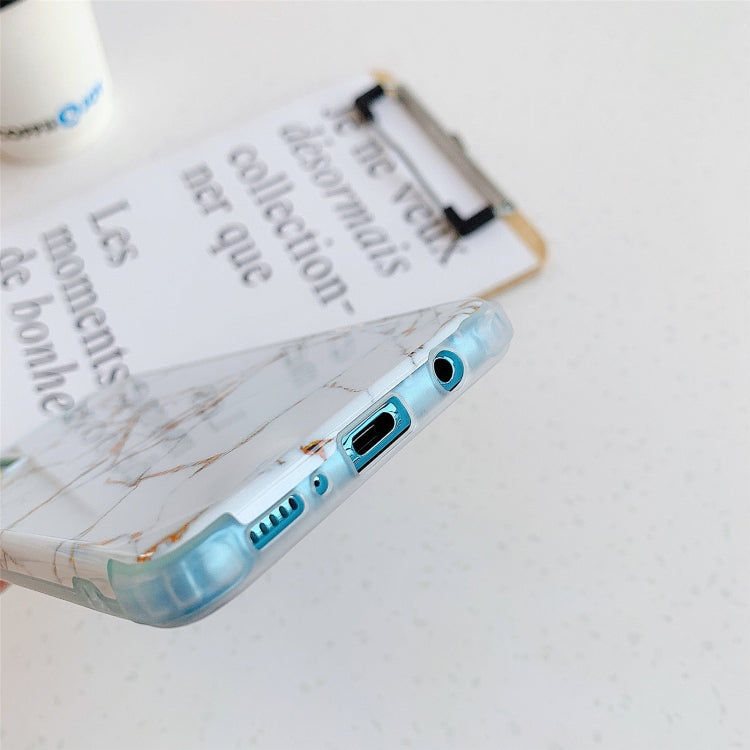 Cover posteriore in TPU marmo dorato per Samsung Galaxy S20 FE