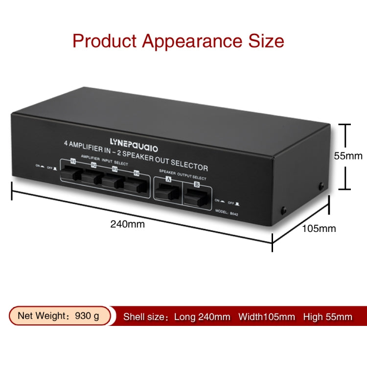 Amplificatore audio 4 ingressi e 2 uscite da 300 W per canale - immagine 13