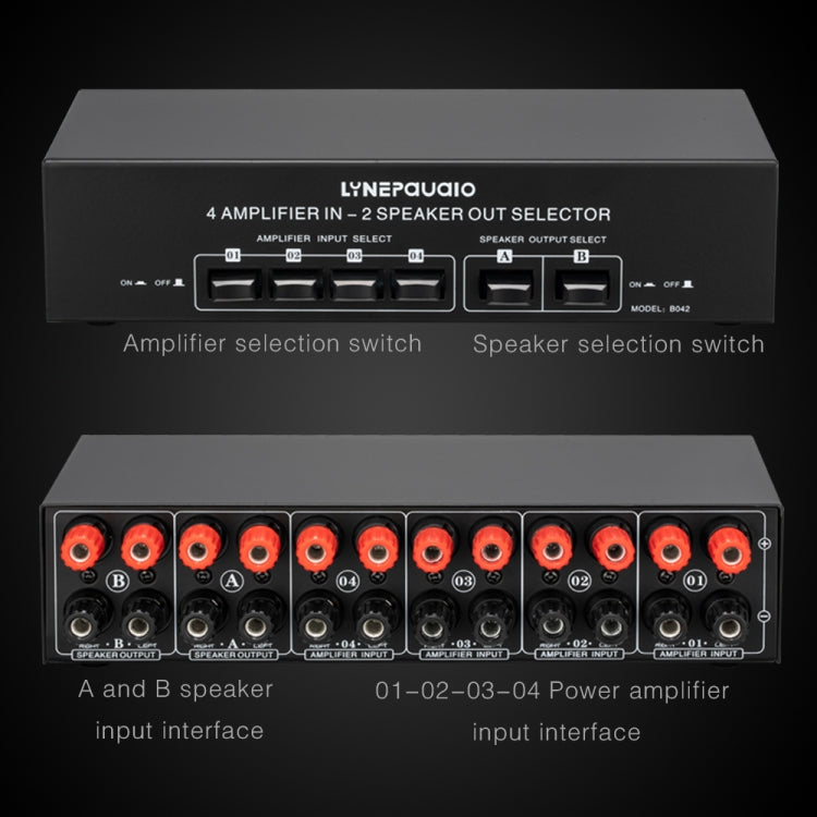 Amplificatore audio 4 ingressi e 2 uscite da 300 W per canale - immagine 14