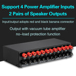 Amplificatore audio 4 ingressi e 2 uscite da 300 W per canale - immagine 8