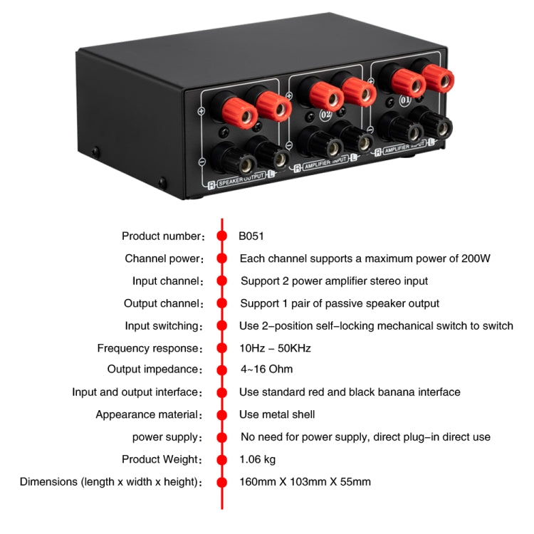 Amplificatore audio 2 ingressi e 1 uscita con controllo volume - immagine 12