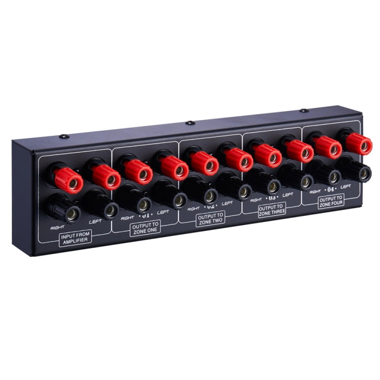 Distributore audio 1 ingresso e 4 uscite, fino a 300 W per canale